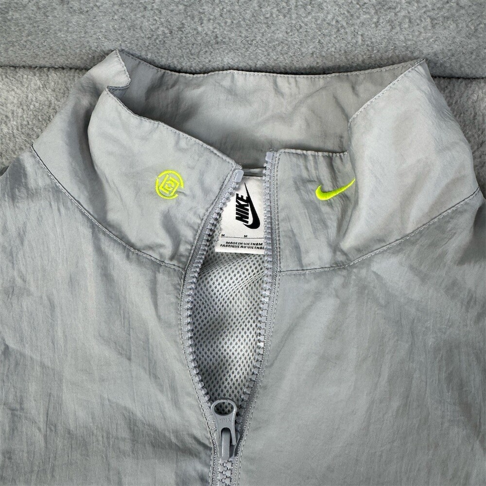 Nike x CLOT Track Jacket Mens M Gray Reflective Full Zip Windbreaker - Picture 5 of 16
